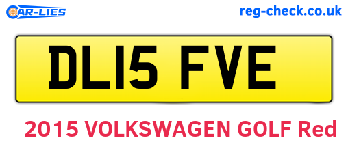 DL15FVE are the vehicle registration plates.