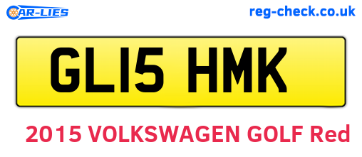 GL15HMK are the vehicle registration plates.