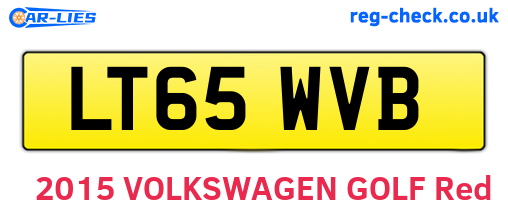 LT65WVB are the vehicle registration plates.