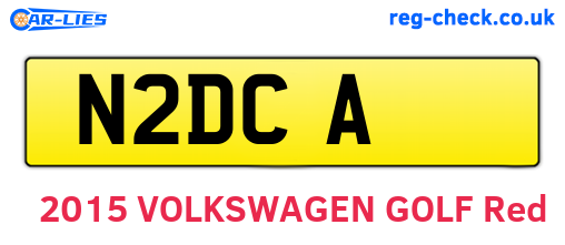N2DCA are the vehicle registration plates.