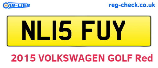 NL15FUY are the vehicle registration plates.