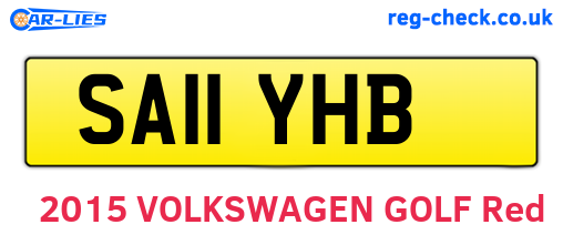 SA11YHB are the vehicle registration plates.