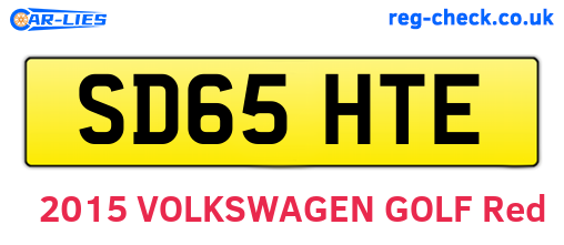 SD65HTE are the vehicle registration plates.