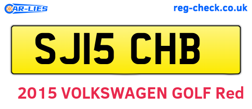 SJ15CHB are the vehicle registration plates.