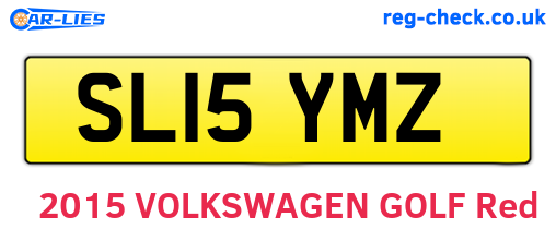 SL15YMZ are the vehicle registration plates.