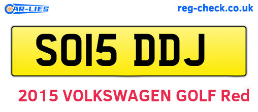 SO15DDJ are the vehicle registration plates.