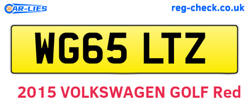 WG65LTZ are the vehicle registration plates.
