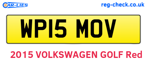 WP15MOV are the vehicle registration plates.