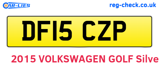DF15CZP are the vehicle registration plates.