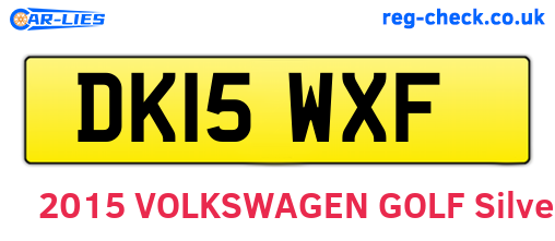 DK15WXF are the vehicle registration plates.