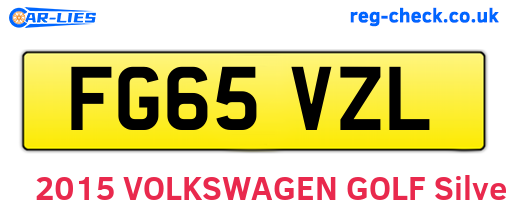 FG65VZL are the vehicle registration plates.