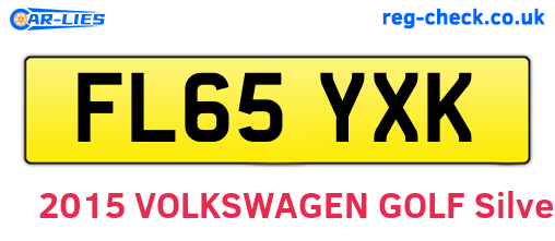 FL65YXK are the vehicle registration plates.