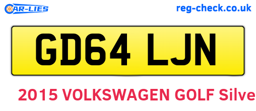 GD64LJN are the vehicle registration plates.