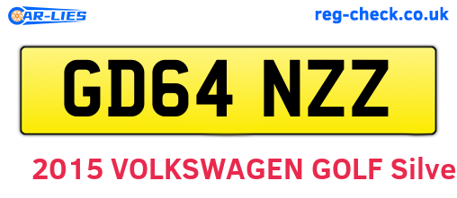GD64NZZ are the vehicle registration plates.