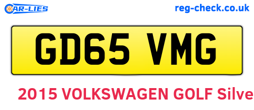 GD65VMG are the vehicle registration plates.