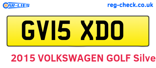 GV15XDO are the vehicle registration plates.