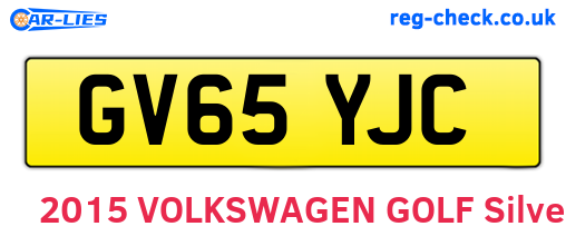 GV65YJC are the vehicle registration plates.