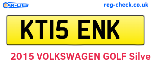 KT15ENK are the vehicle registration plates.