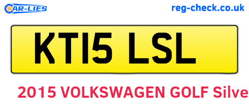 KT15LSL are the vehicle registration plates.