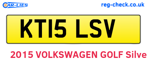 KT15LSV are the vehicle registration plates.