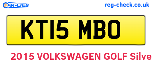 KT15MBO are the vehicle registration plates.
