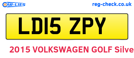 LD15ZPY are the vehicle registration plates.