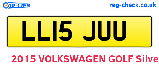 LL15JUU are the vehicle registration plates.