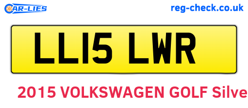 LL15LWR are the vehicle registration plates.