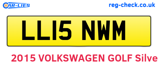 LL15NWM are the vehicle registration plates.