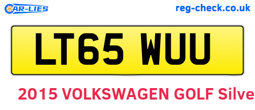 LT65WUU are the vehicle registration plates.