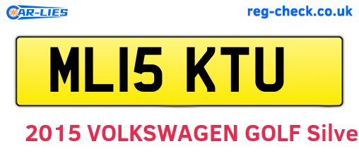 ML15KTU are the vehicle registration plates.