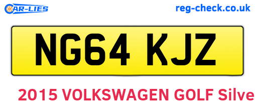 NG64KJZ are the vehicle registration plates.