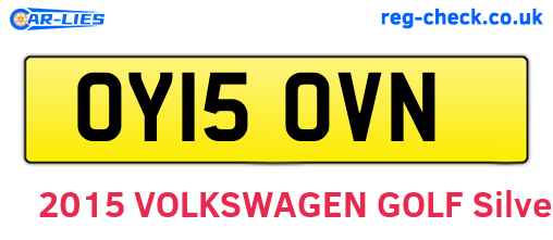 OY15OVN are the vehicle registration plates.