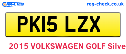 PK15LZX are the vehicle registration plates.