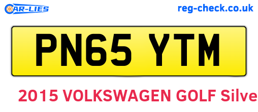 PN65YTM are the vehicle registration plates.