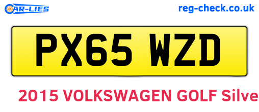 PX65WZD are the vehicle registration plates.