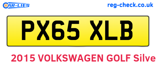 PX65XLB are the vehicle registration plates.