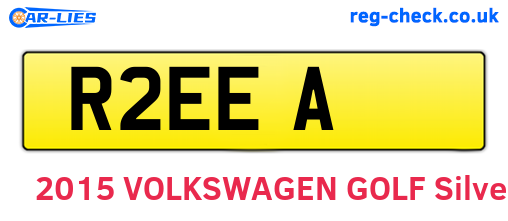 R2EEA are the vehicle registration plates.