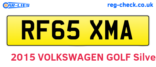RF65XMA are the vehicle registration plates.