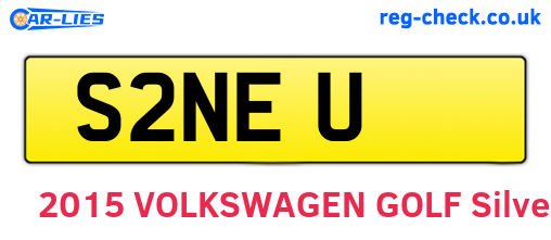 S2NEU are the vehicle registration plates.