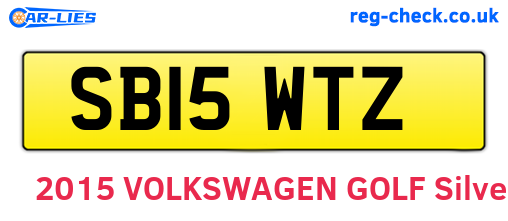 SB15WTZ are the vehicle registration plates.
