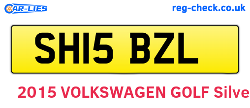 SH15BZL are the vehicle registration plates.