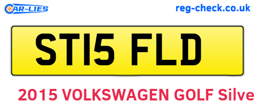 ST15FLD are the vehicle registration plates.