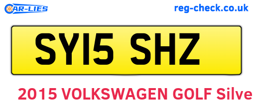SY15SHZ are the vehicle registration plates.