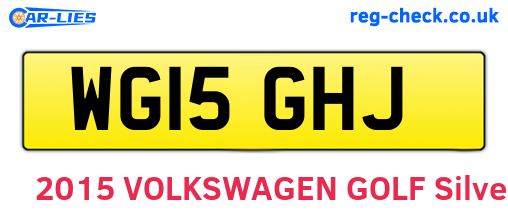WG15GHJ are the vehicle registration plates.