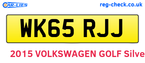 WK65RJJ are the vehicle registration plates.