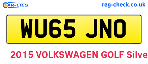 WU65JNO are the vehicle registration plates.