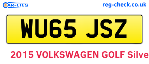 WU65JSZ are the vehicle registration plates.