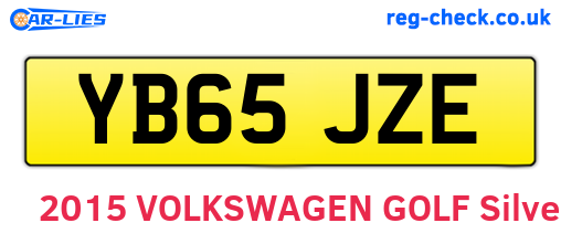 YB65JZE are the vehicle registration plates.