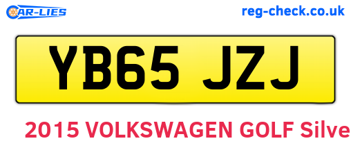 YB65JZJ are the vehicle registration plates.